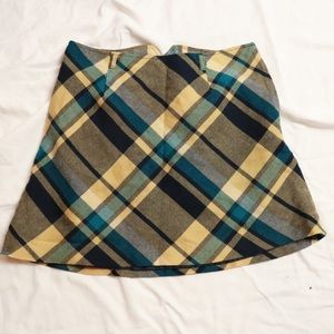 I LOVE H81 Los Angeles Plaid Mini Skirt